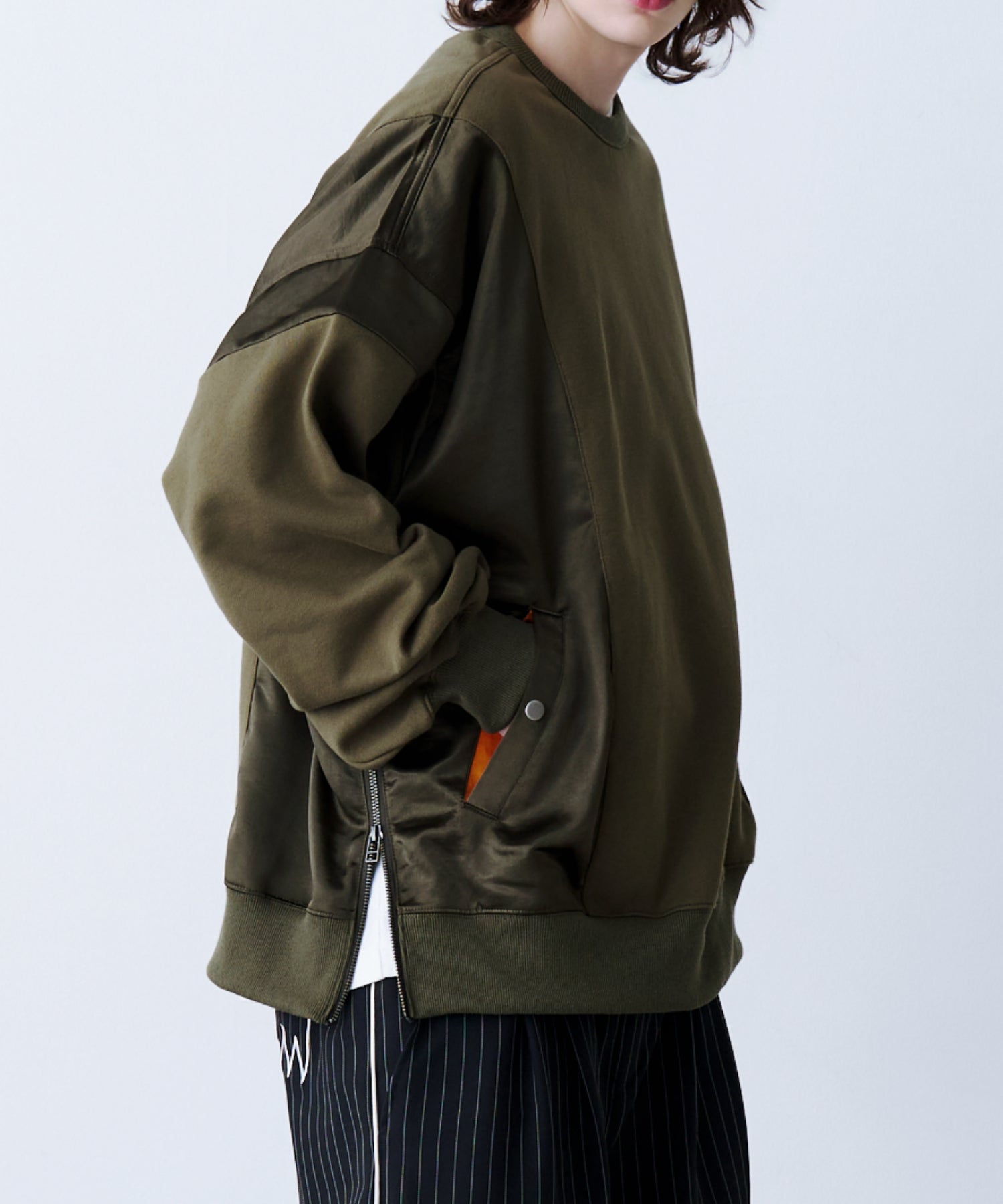 【新品 未使用】Selonid MA-1 カーキ 一部予約】SATIN MIX MA-1 SWEAT – seesew