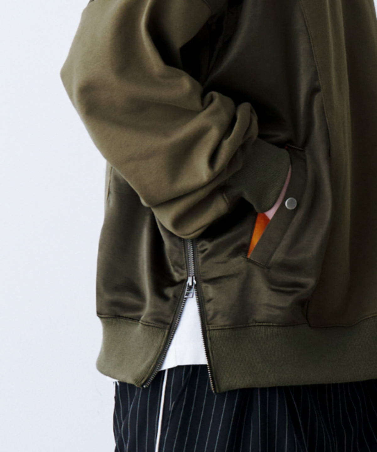 SATIN MIX MA-1 SWEAT