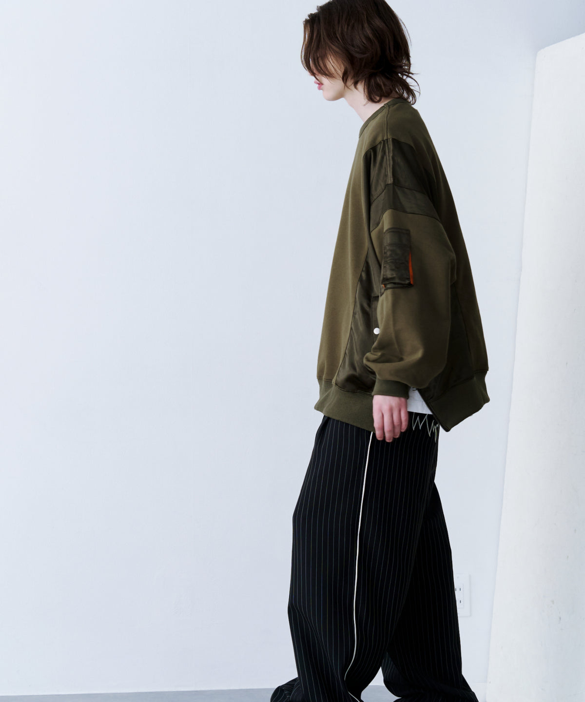 SATIN MIX MA-1 SWEAT