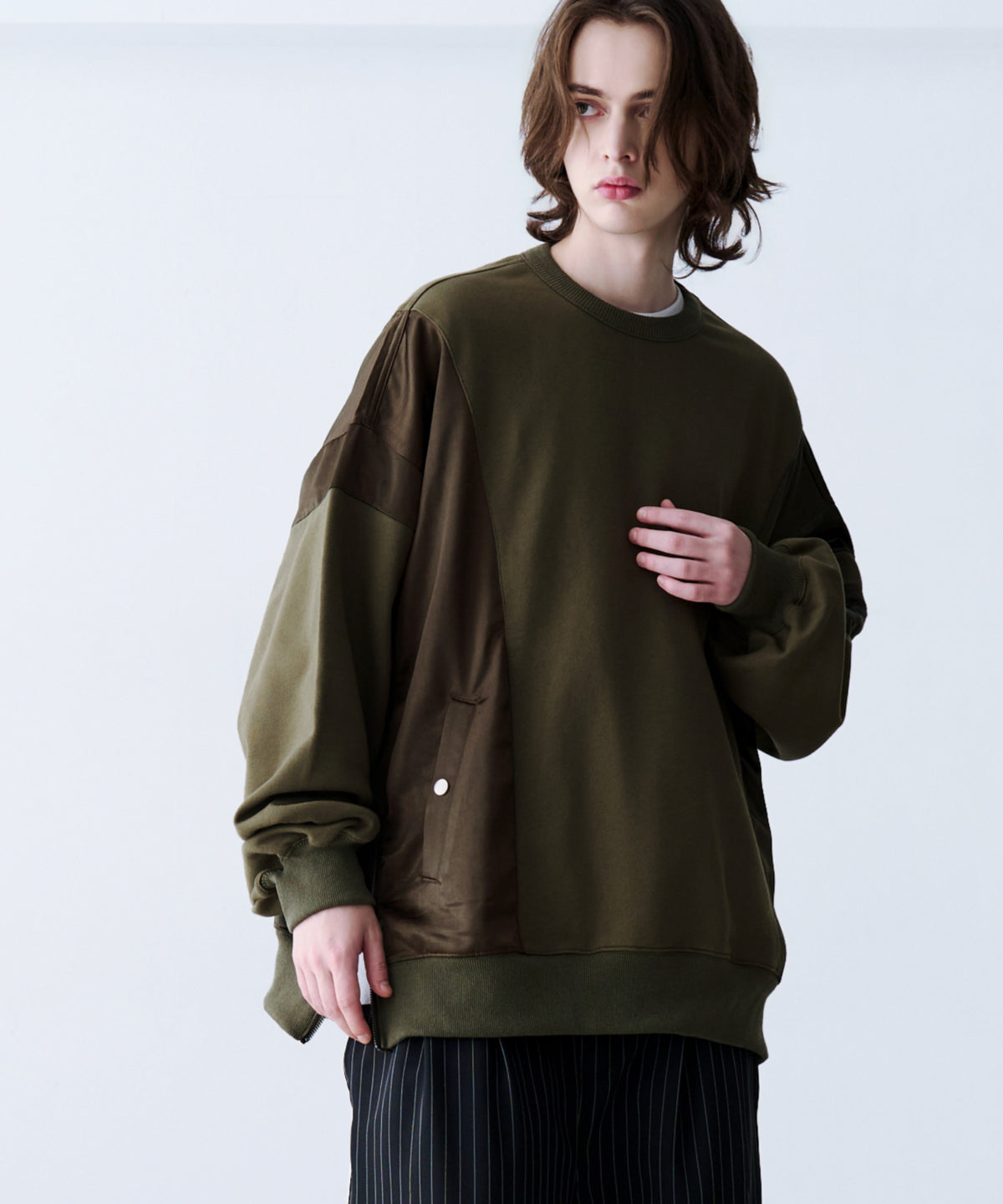 SATIN MIX MA-1 SWEAT