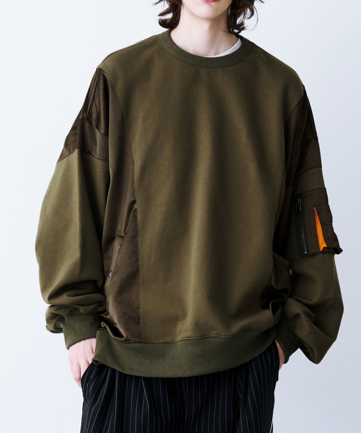 SATIN MIX MA-1 SWEAT