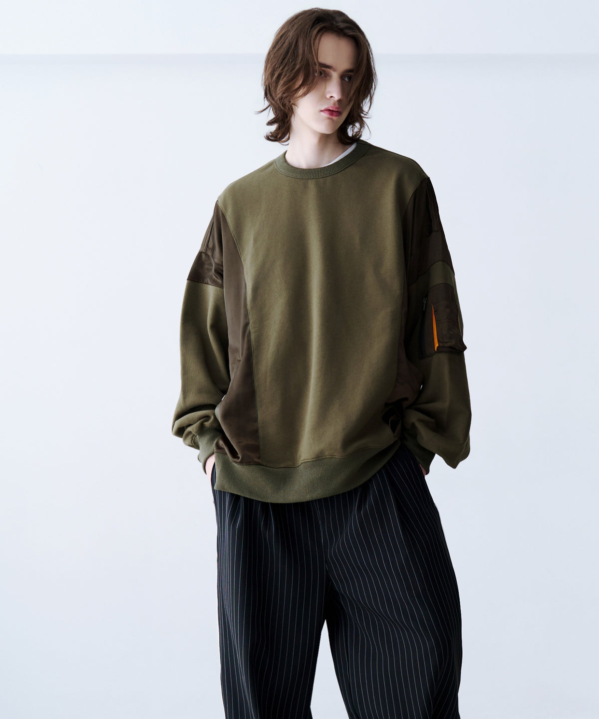 SATIN MIX MA-1 SWEAT