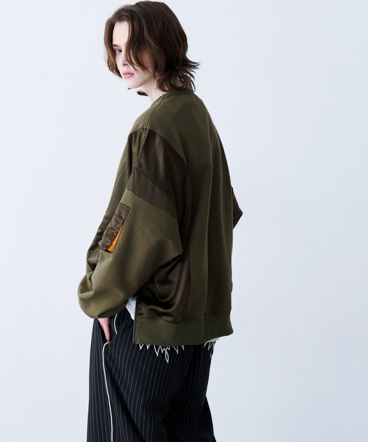 SATIN MIX MA-1 SWEAT