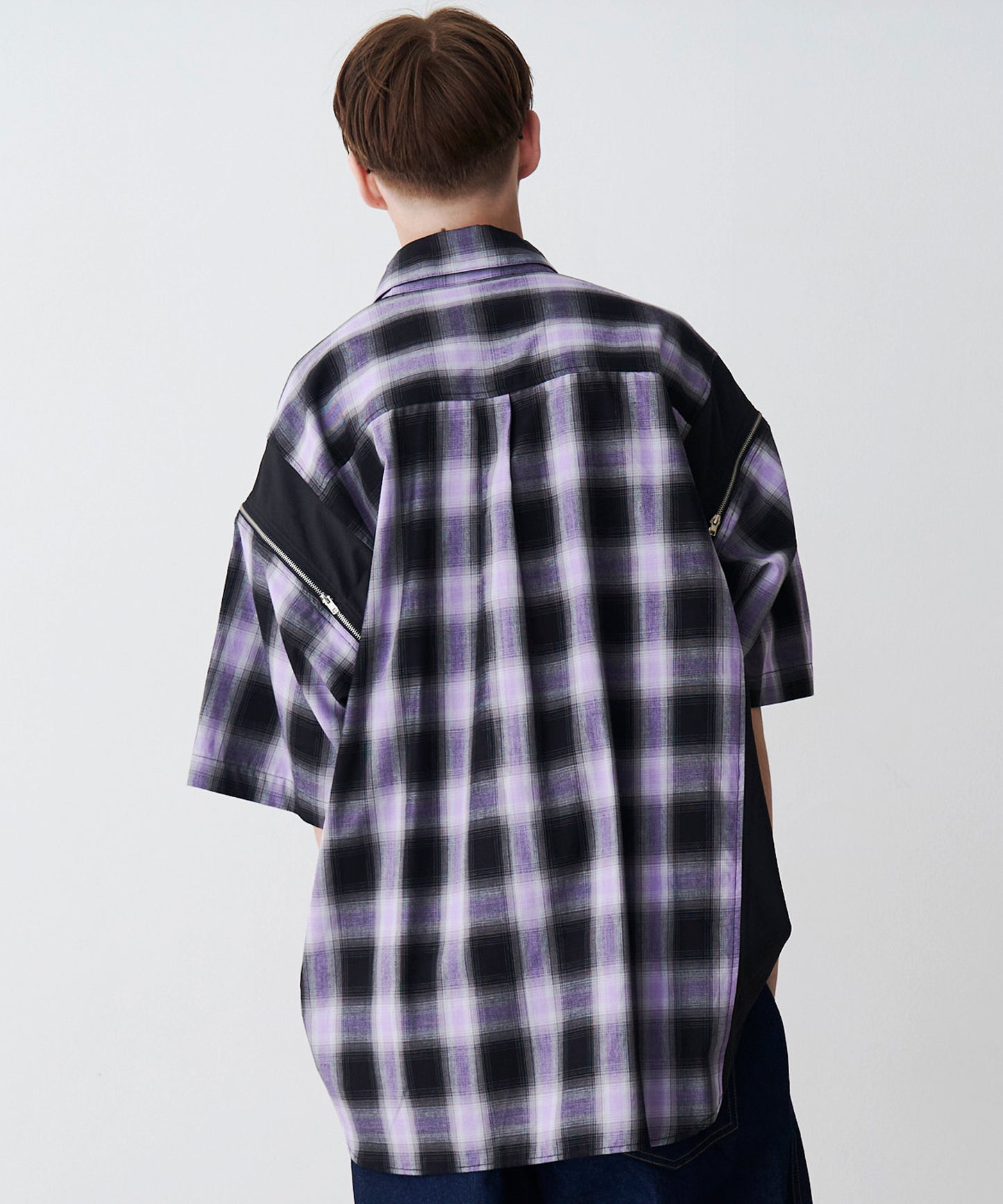 【SALE】2-ZIP CHECK H/S SHIRTS