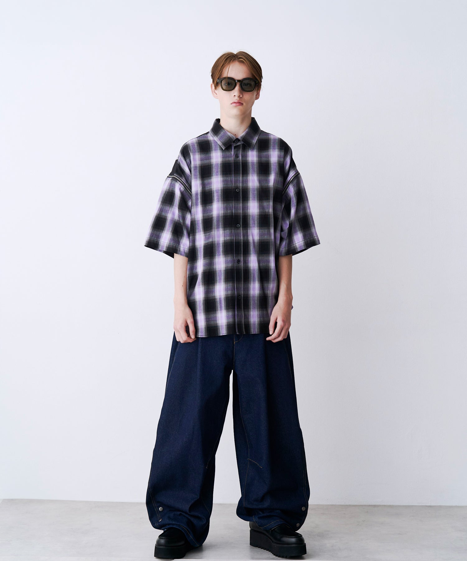 SALE】2-ZIP CHECK H/S SHIRTS – seesew