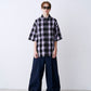 【SALE】2-ZIP CHECK H/S SHIRTS