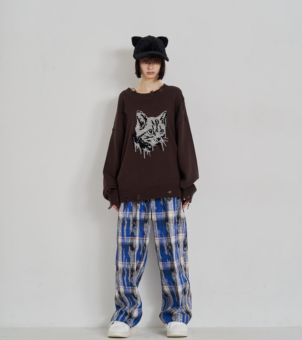 CAT GRAFFITY KNIT