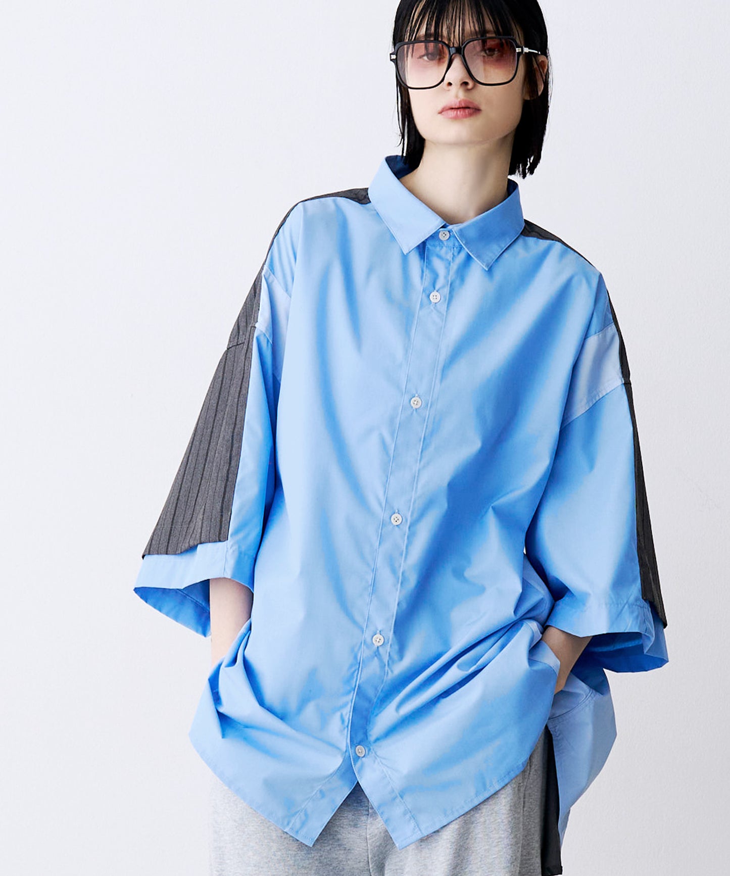 【一部予約】FAKE BLOCKING H/S SHIRTS