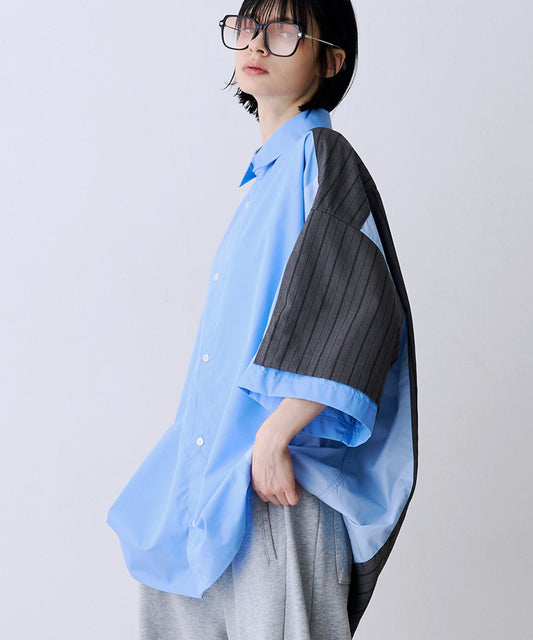 【予約商品】FAKE BLOCKING H/S SHIRTS