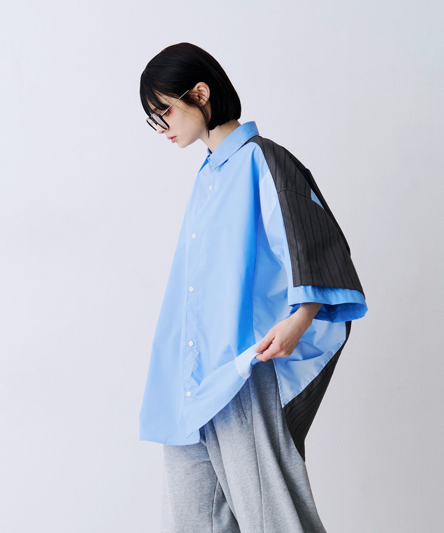 【一部予約】FAKE BLOCKING H/S SHIRTS