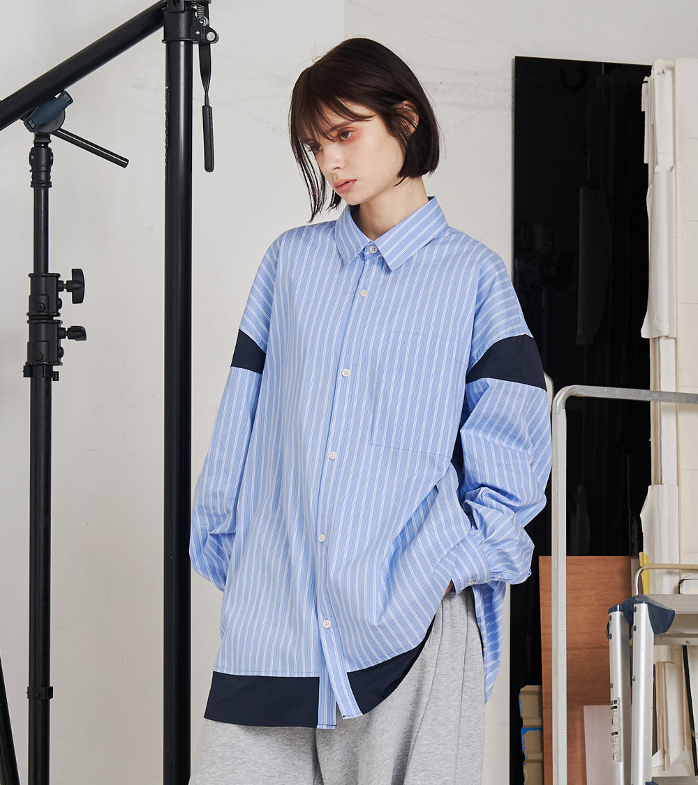 BLOCKING STRIPE SHIRTS