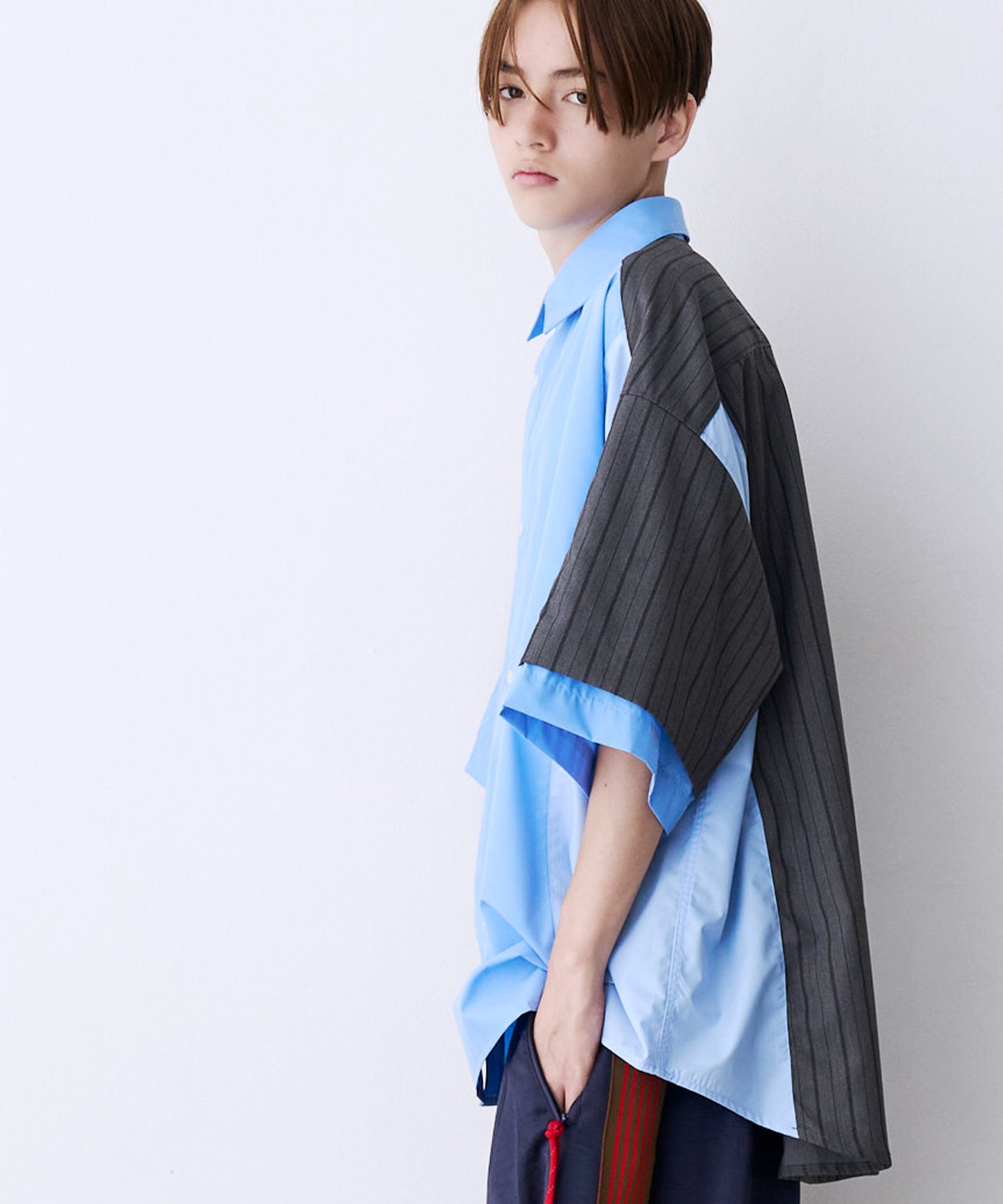 【一部予約】FAKE BLOCKING H/S SHIRTS