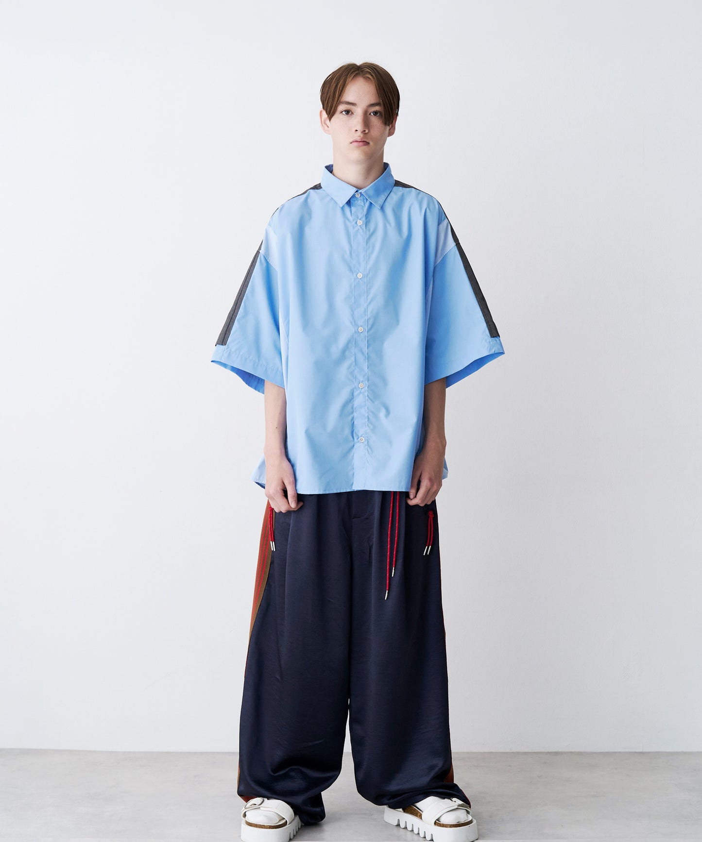 【一部予約】FAKE BLOCKING H/S SHIRTS