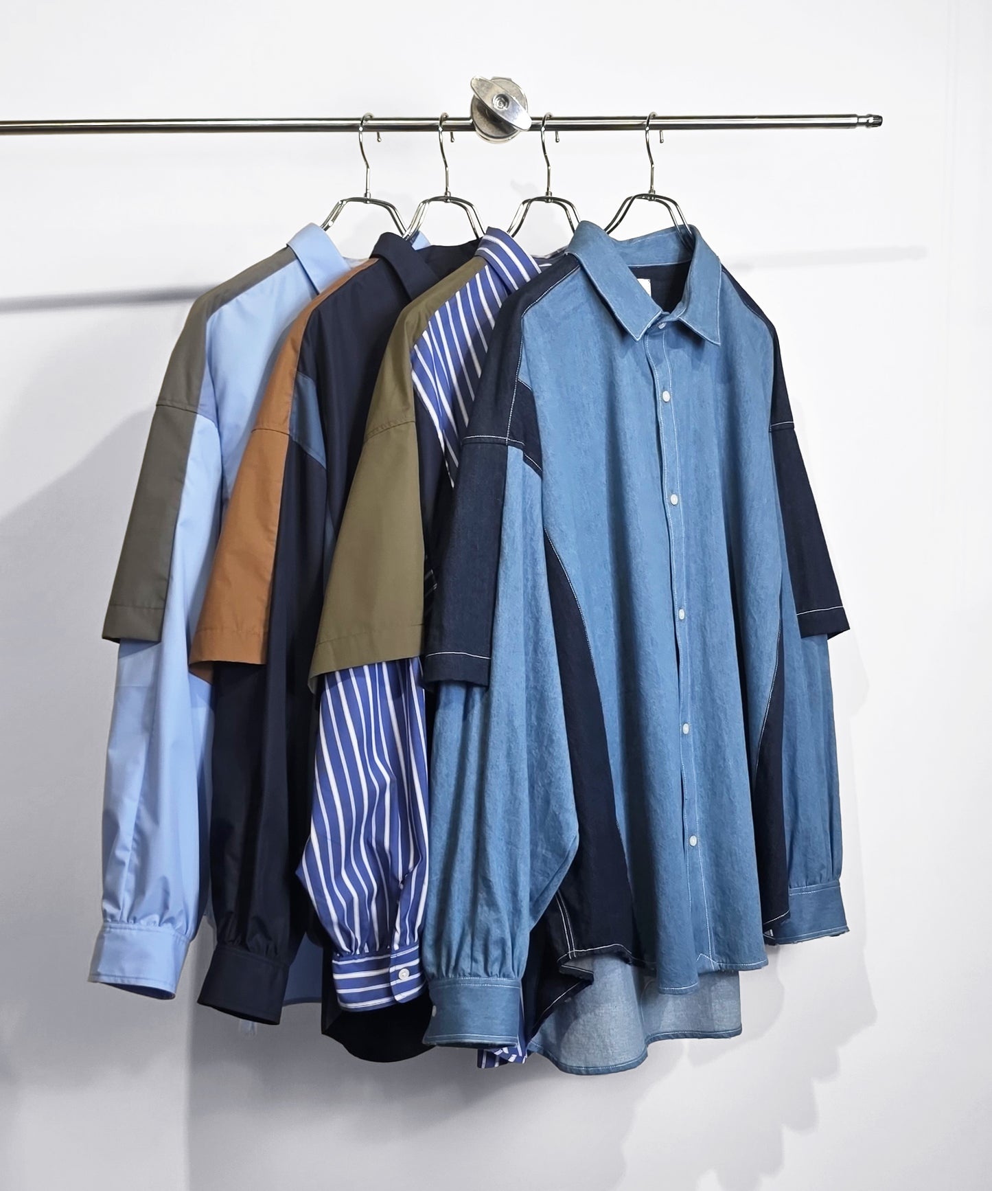 【予約商品】FAKE BLOCKING SHIRT