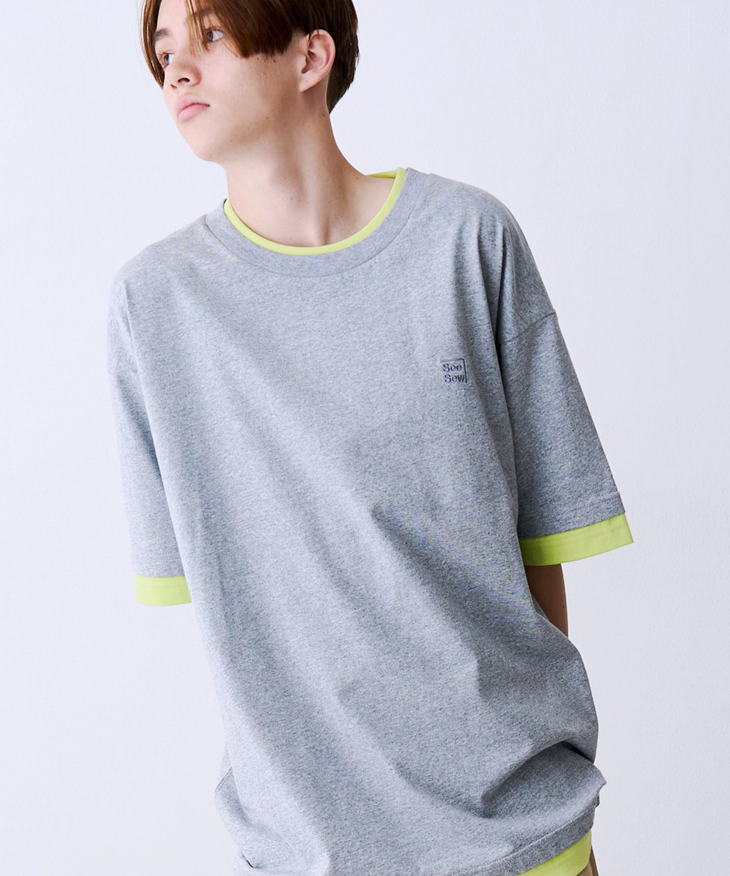 FAKE LAYERD LOGO TEE