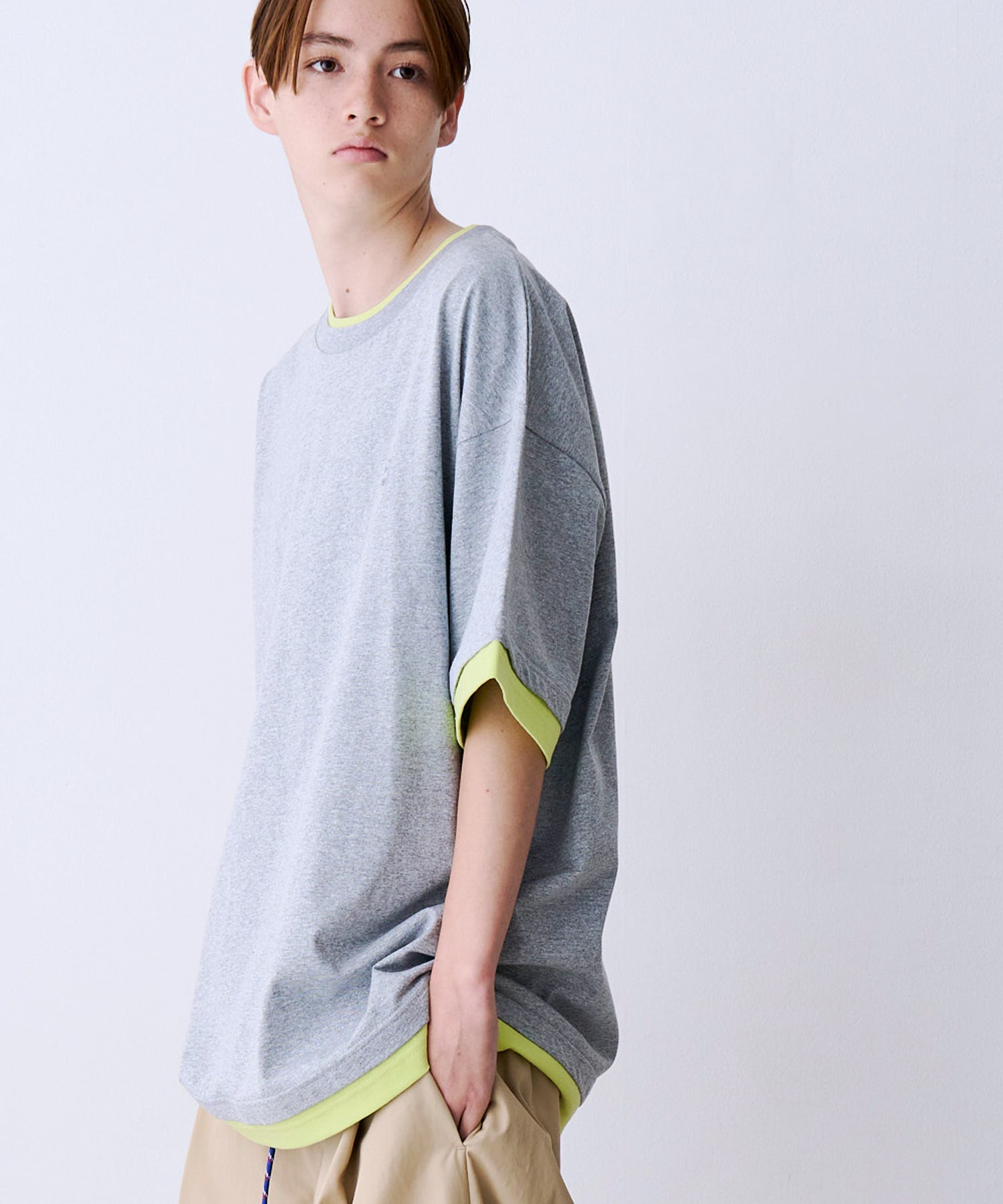 FAKE LAYERD LOGO TEE – seesew