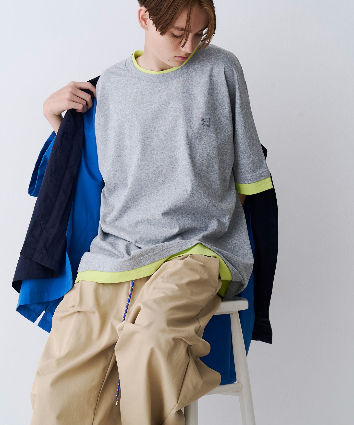 FAKE LAYERD LOGO TEE