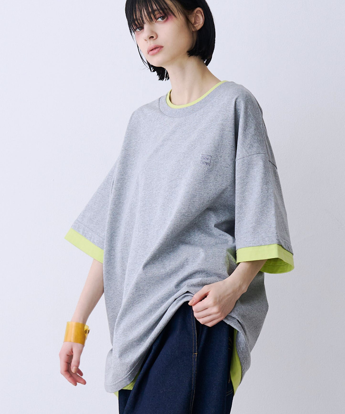 FAKE LAYERD LOGO TEE