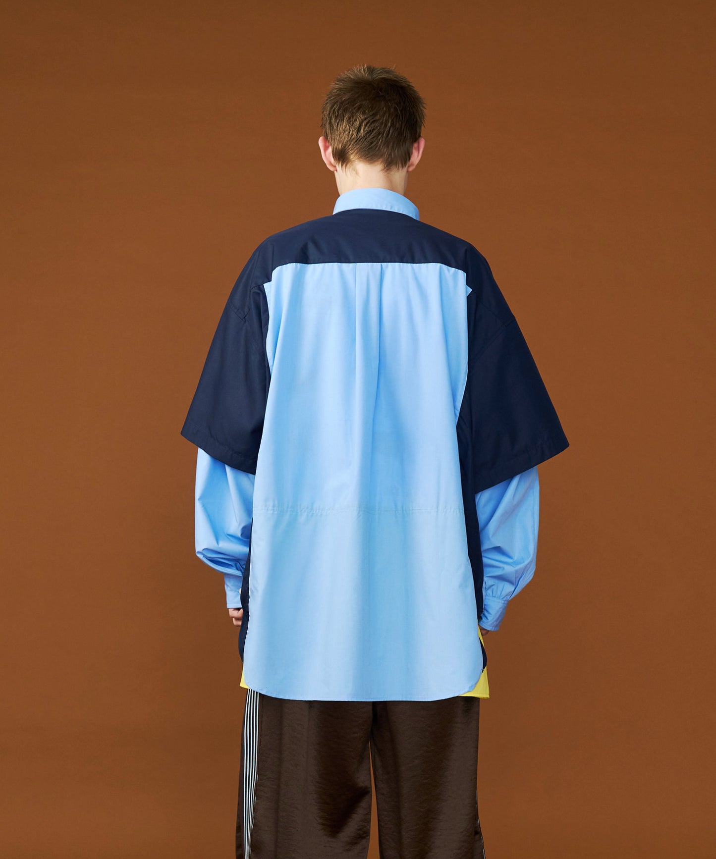 【予約商品】FAKE BLOCKING OVER SHIRTS