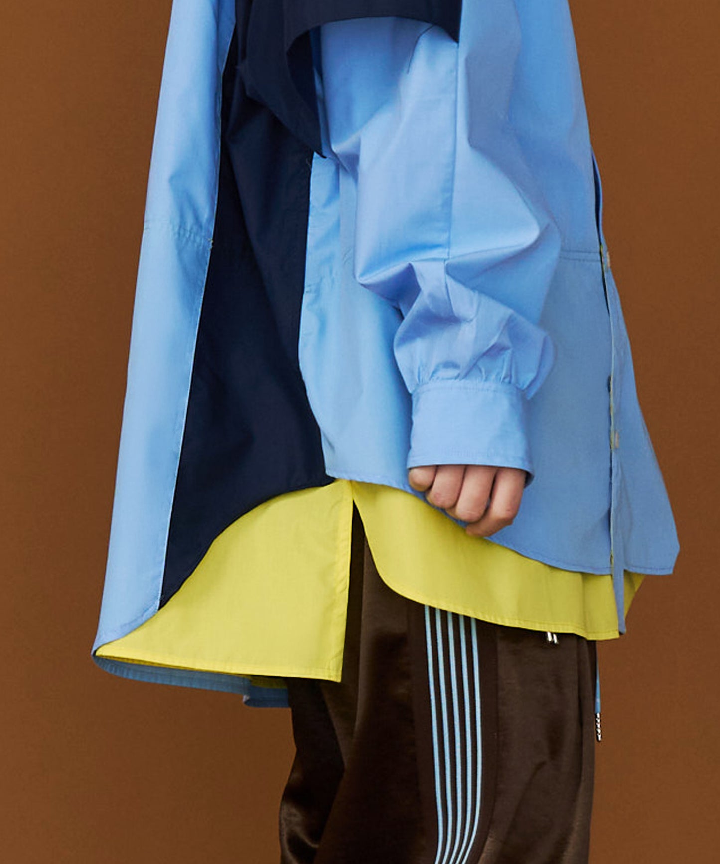 【予約商品】FAKE BLOCKING OVER SHIRTS