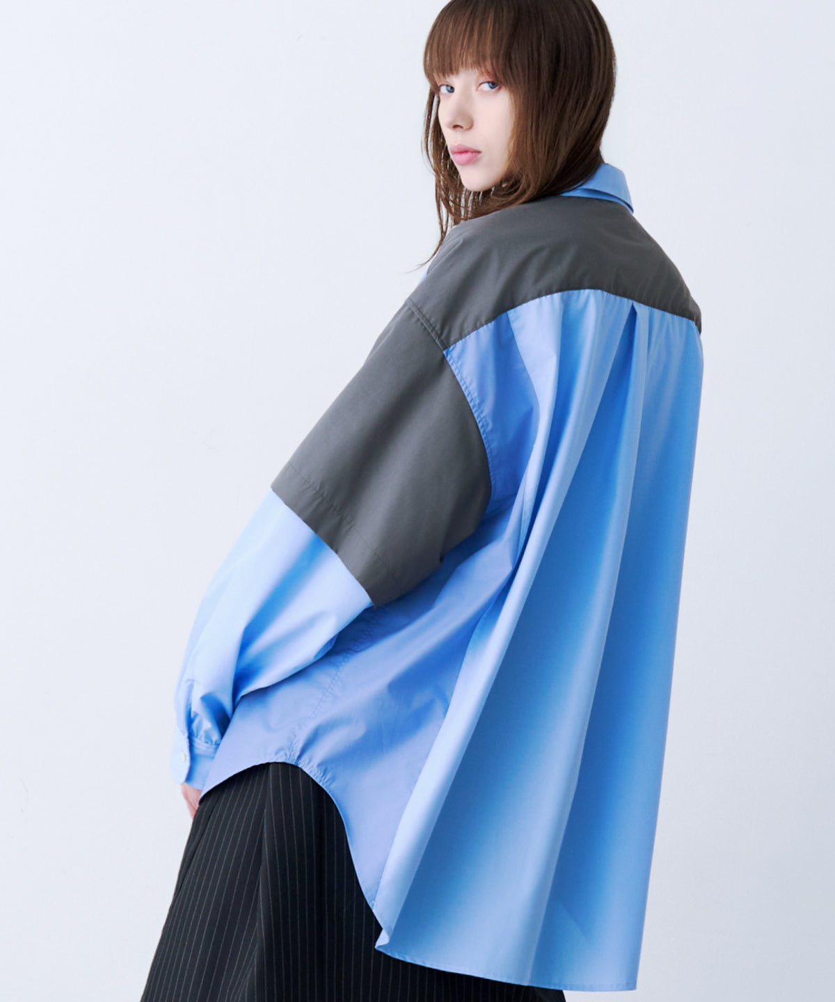 FAKE BLOCKING SHIRT