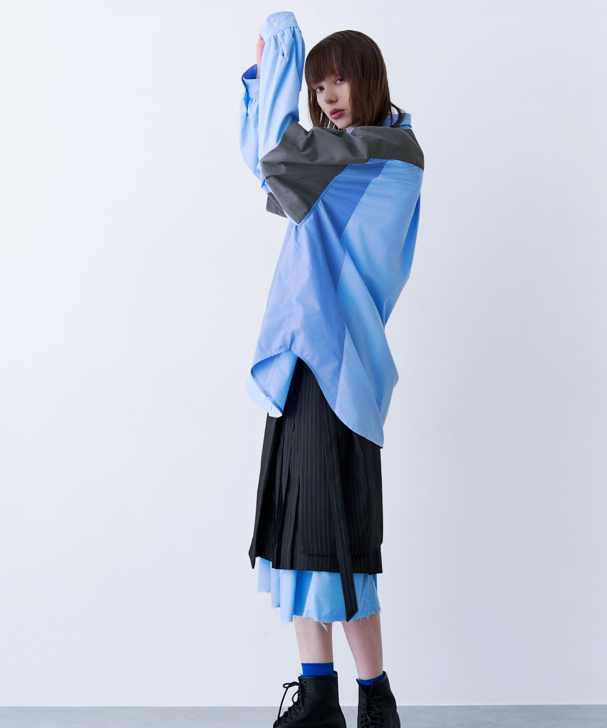 FAKE BLOCKING SHIRT