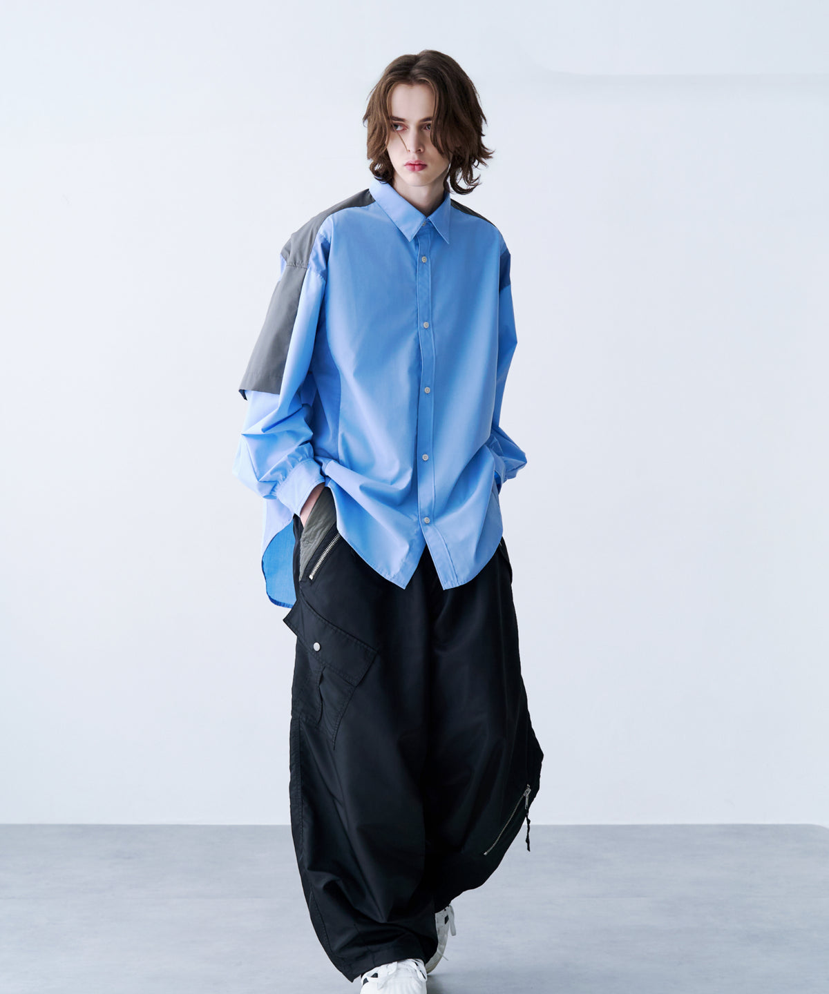 FAKE BLOCKING SHIRT