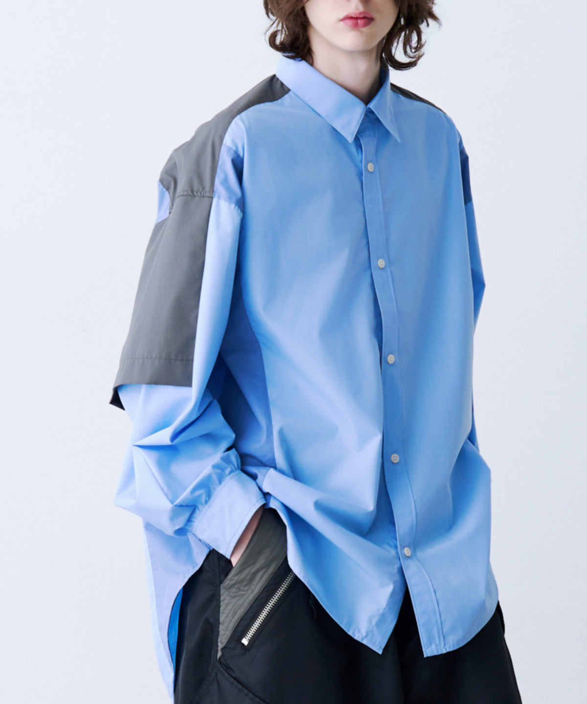 FAKE BLOCKING SHIRT