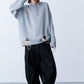 GRUNGE DAMAGE PRINT KNIT