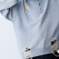 GRUNGE DAMAGE PRINT KNIT