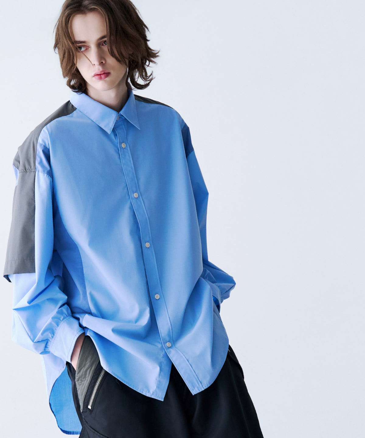 FAKE BLOCKING SHIRT