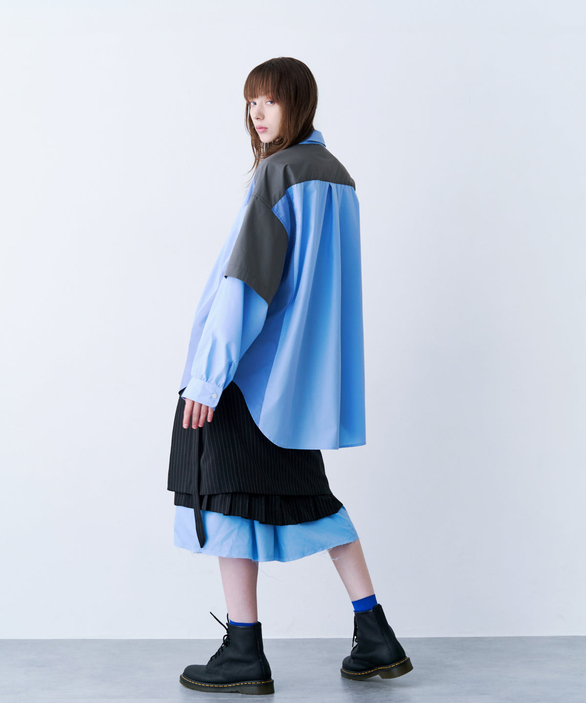 FAKE BLOCKING SHIRT