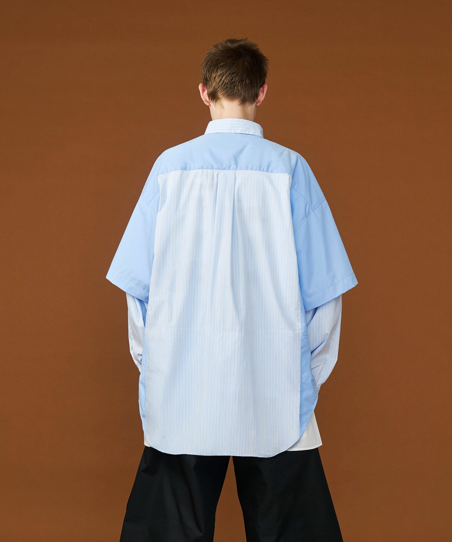 【予約商品】FAKE BLOCKING OVER SHIRTS