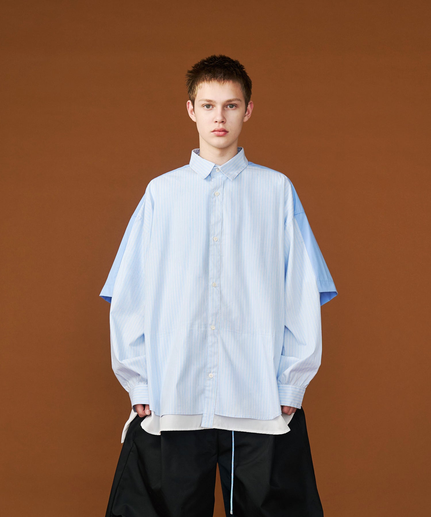 一部予約商品】FAKE BLOCKING OVER SHIRTS – seesew