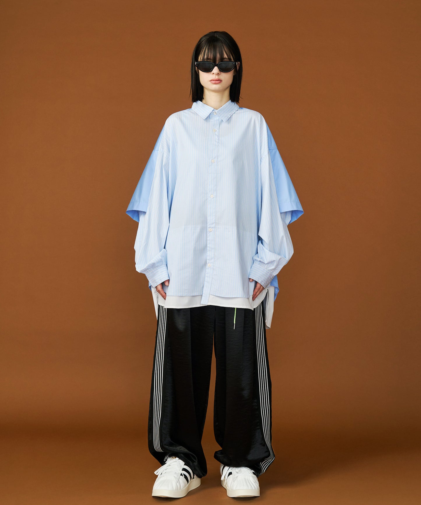 【予約商品】FAKE BLOCKING OVER SHIRTS