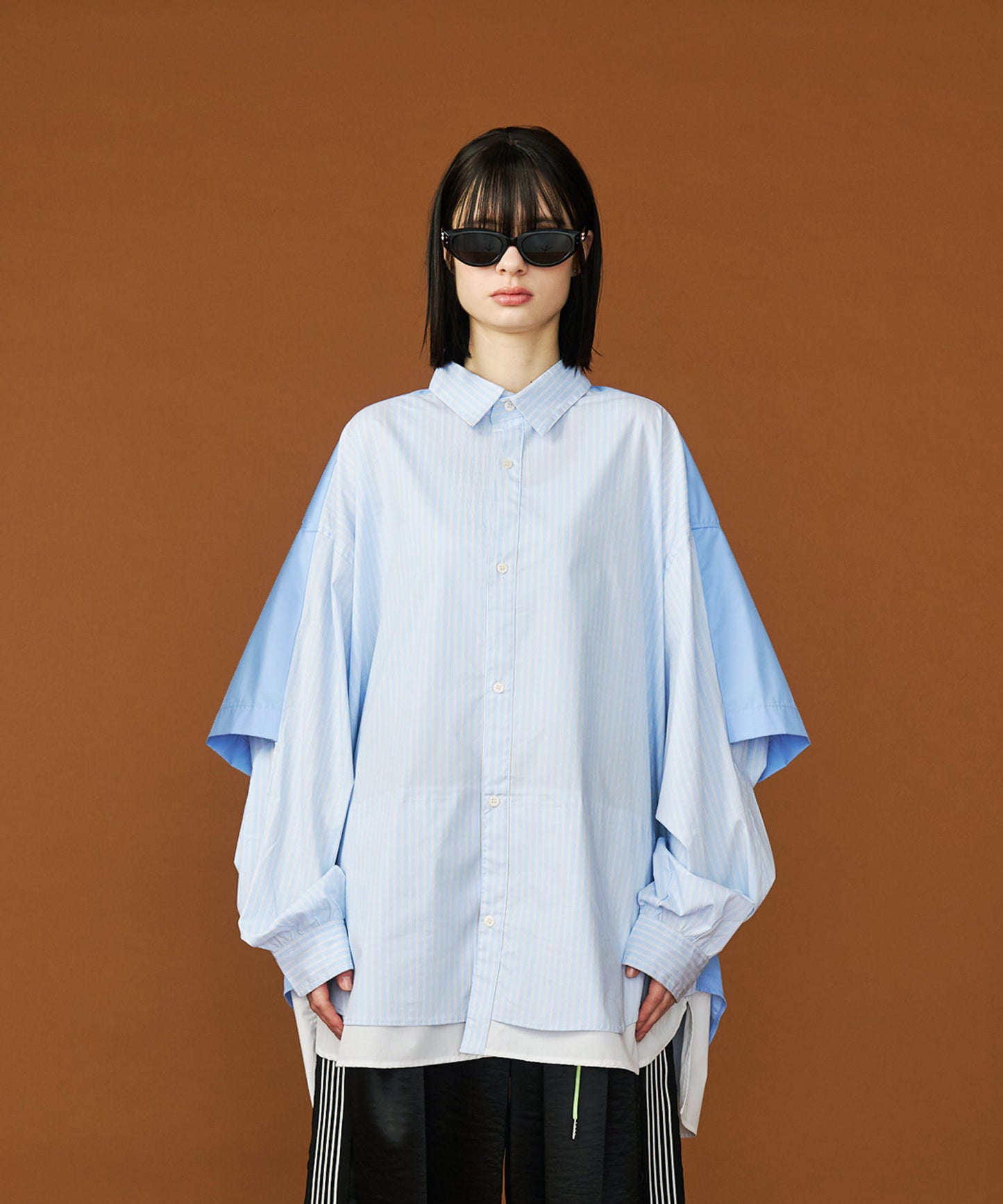 【予約商品】FAKE BLOCKING OVER SHIRTS