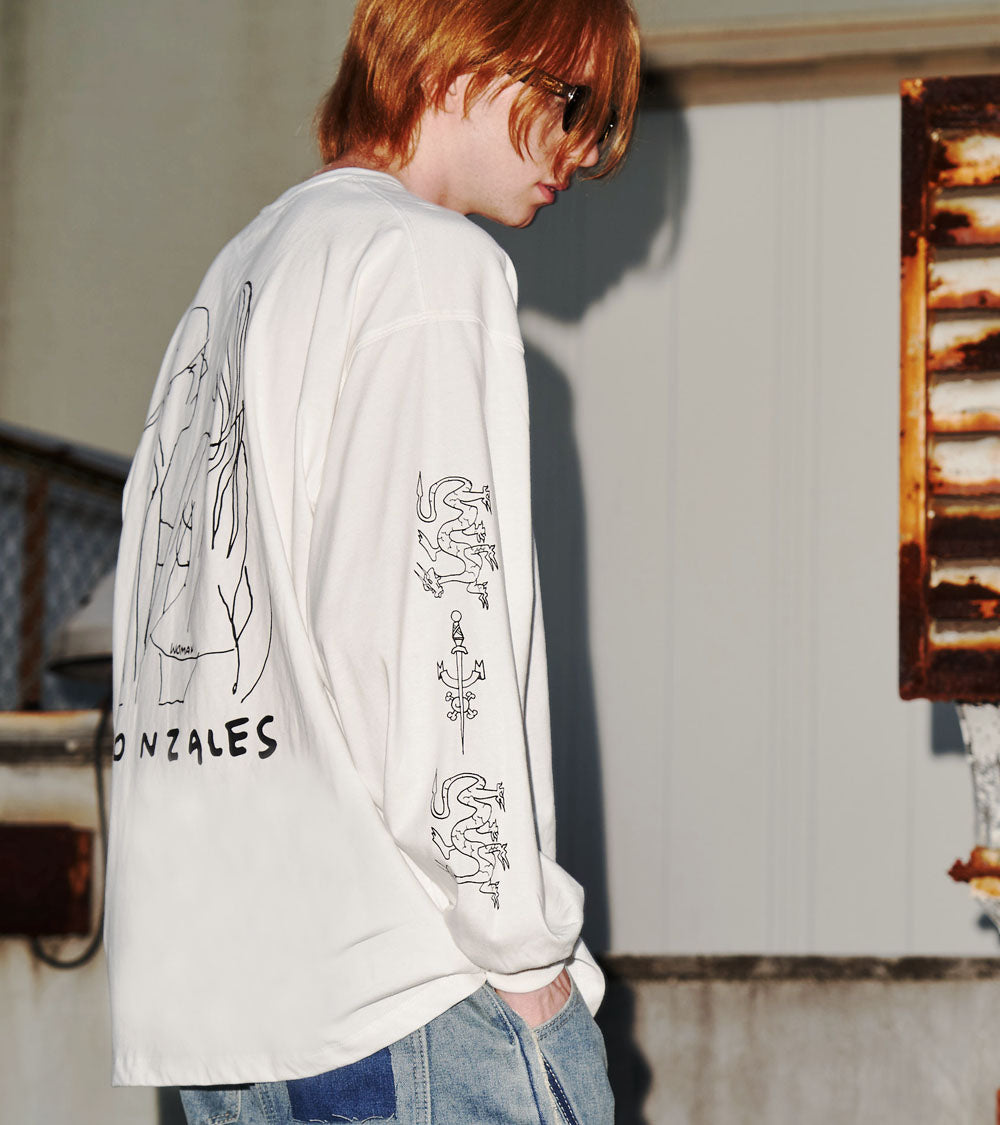 【24AW PRE-ORDER】MARK GONZALES L/S TEE [Angel]