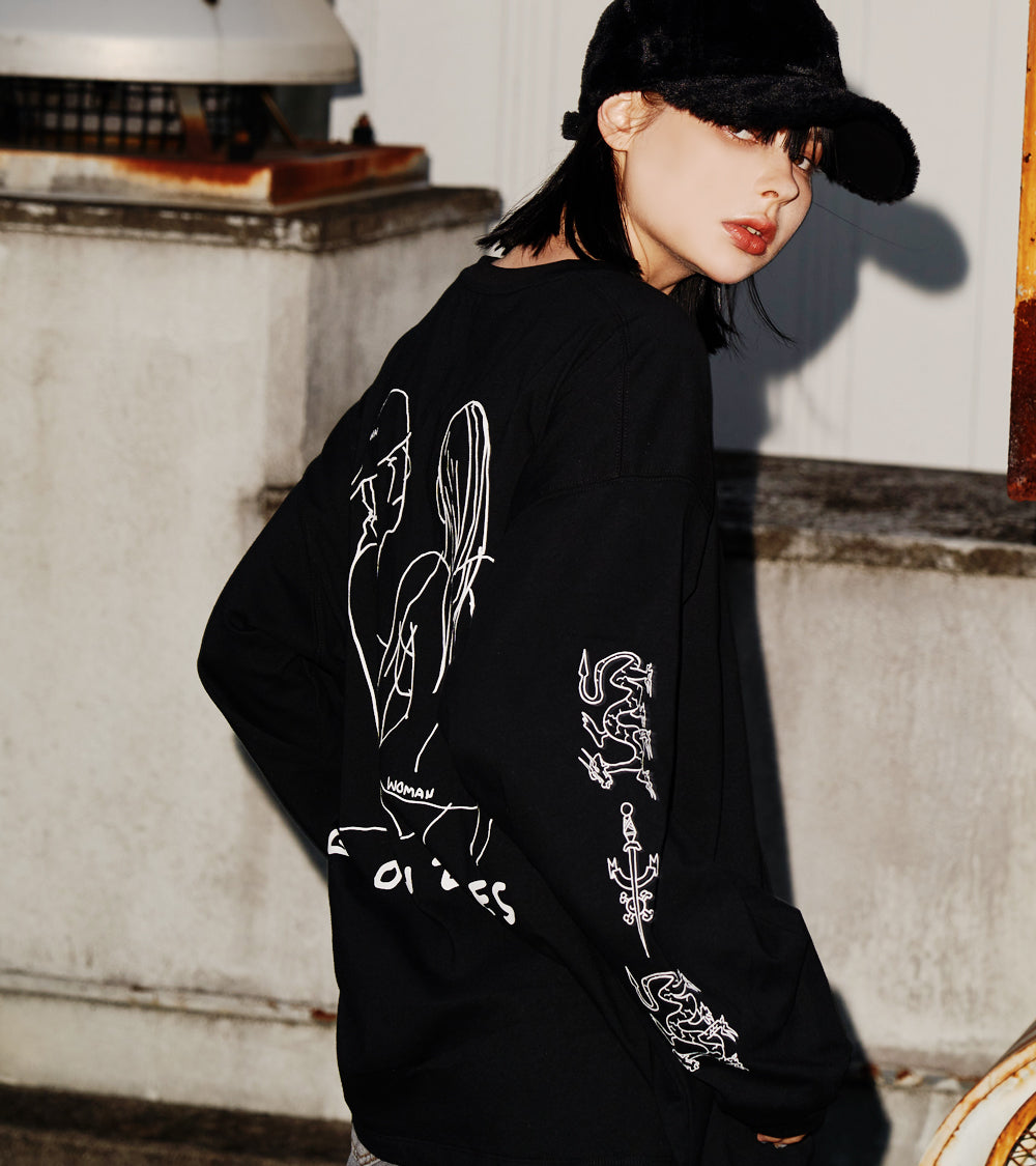 【24AW PRE-ORDER】MARK GONZALES L/S TEE [Angel]