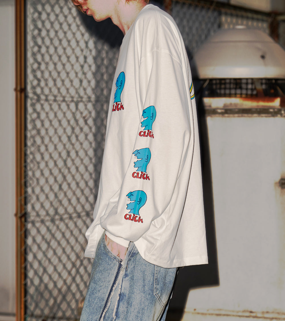 【24AW PRE-ORDER】MARK GONZALES L/S TEE [Click Man]