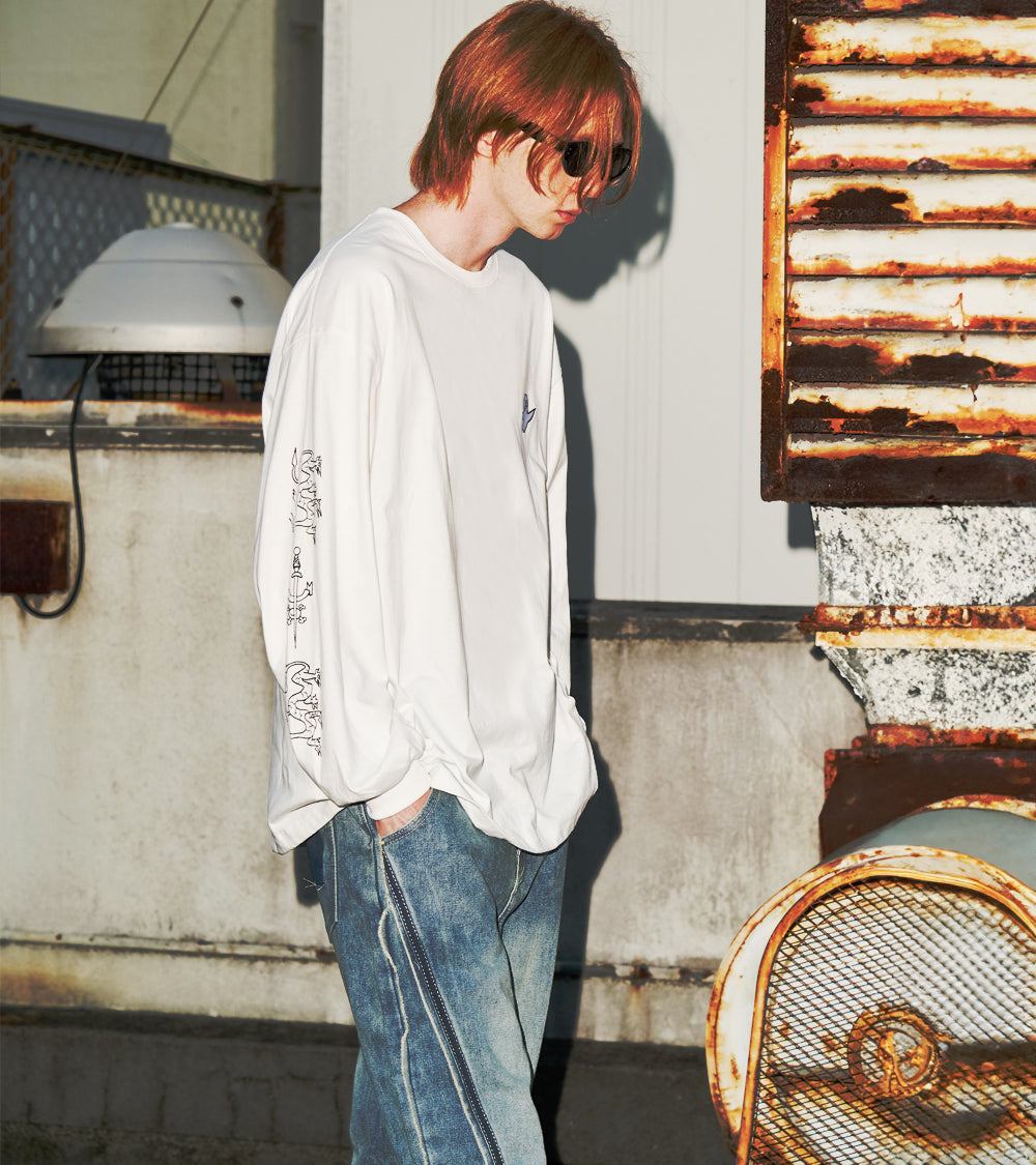 MARK GONZALES L/S TEE [Angel] – seesew