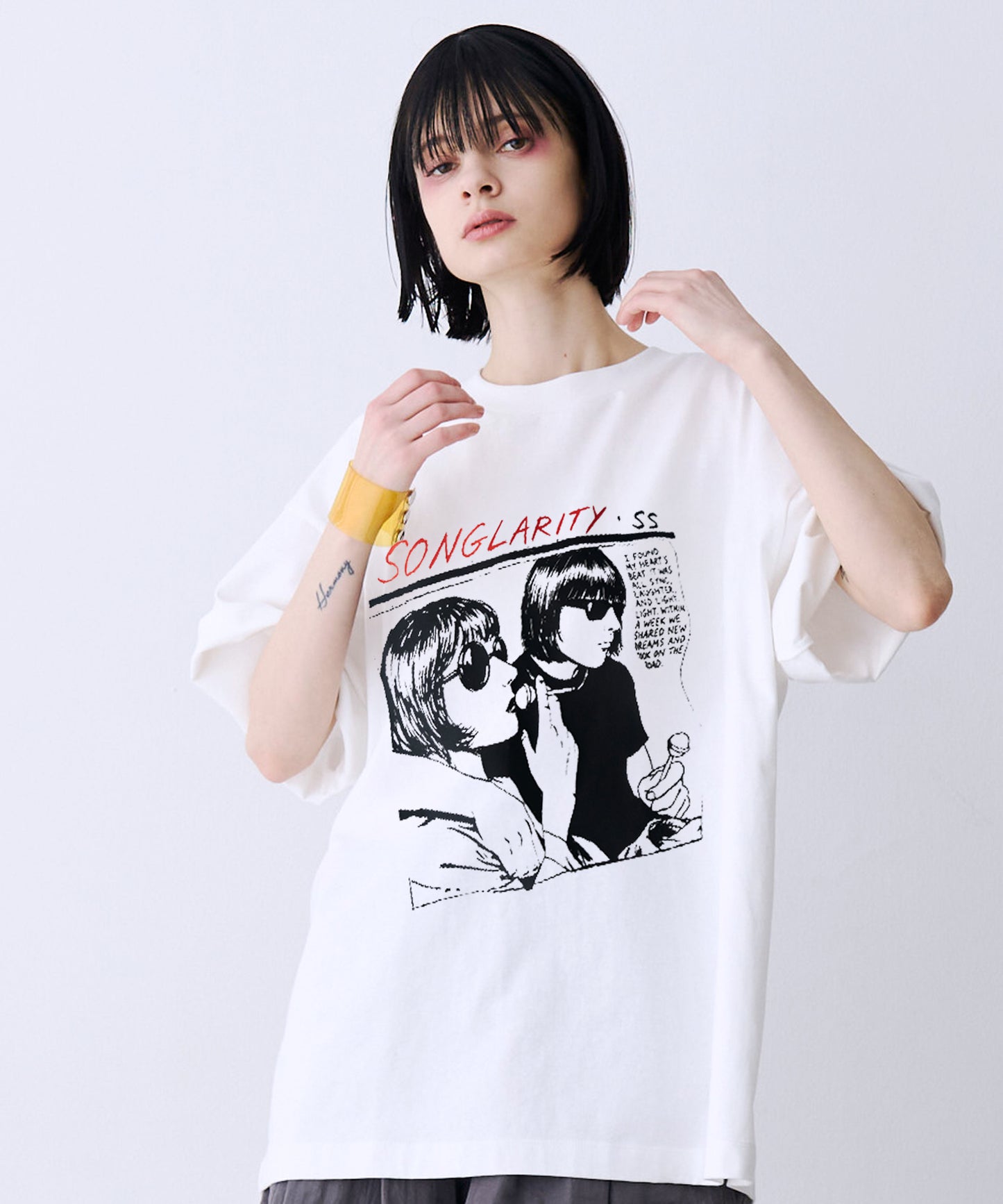 【SALE】HAND DREW PRINT TEE