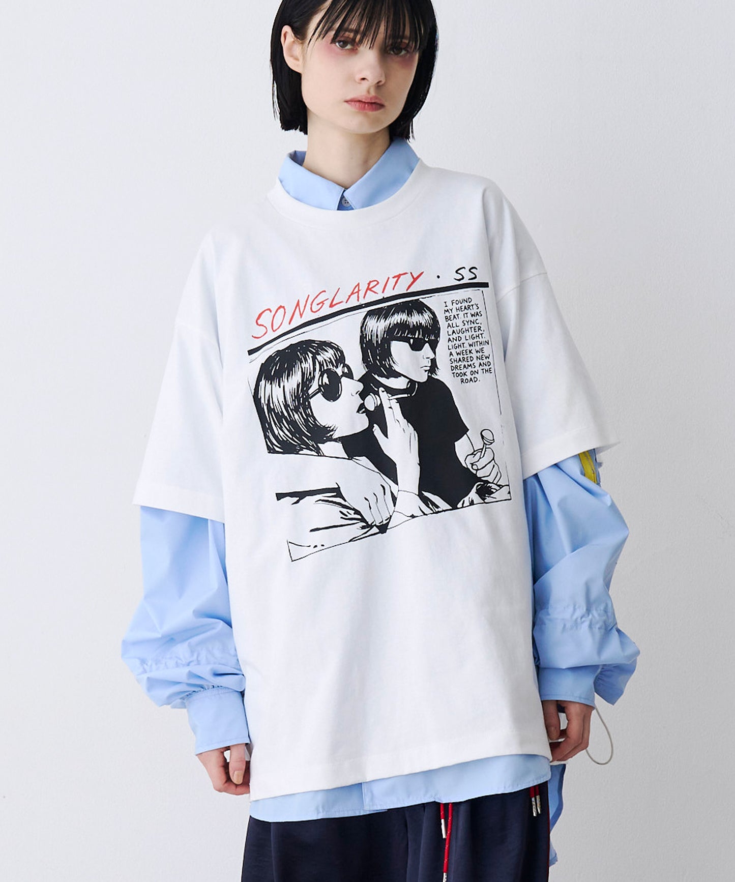 【SALE】HAND DREW PRINT TEE