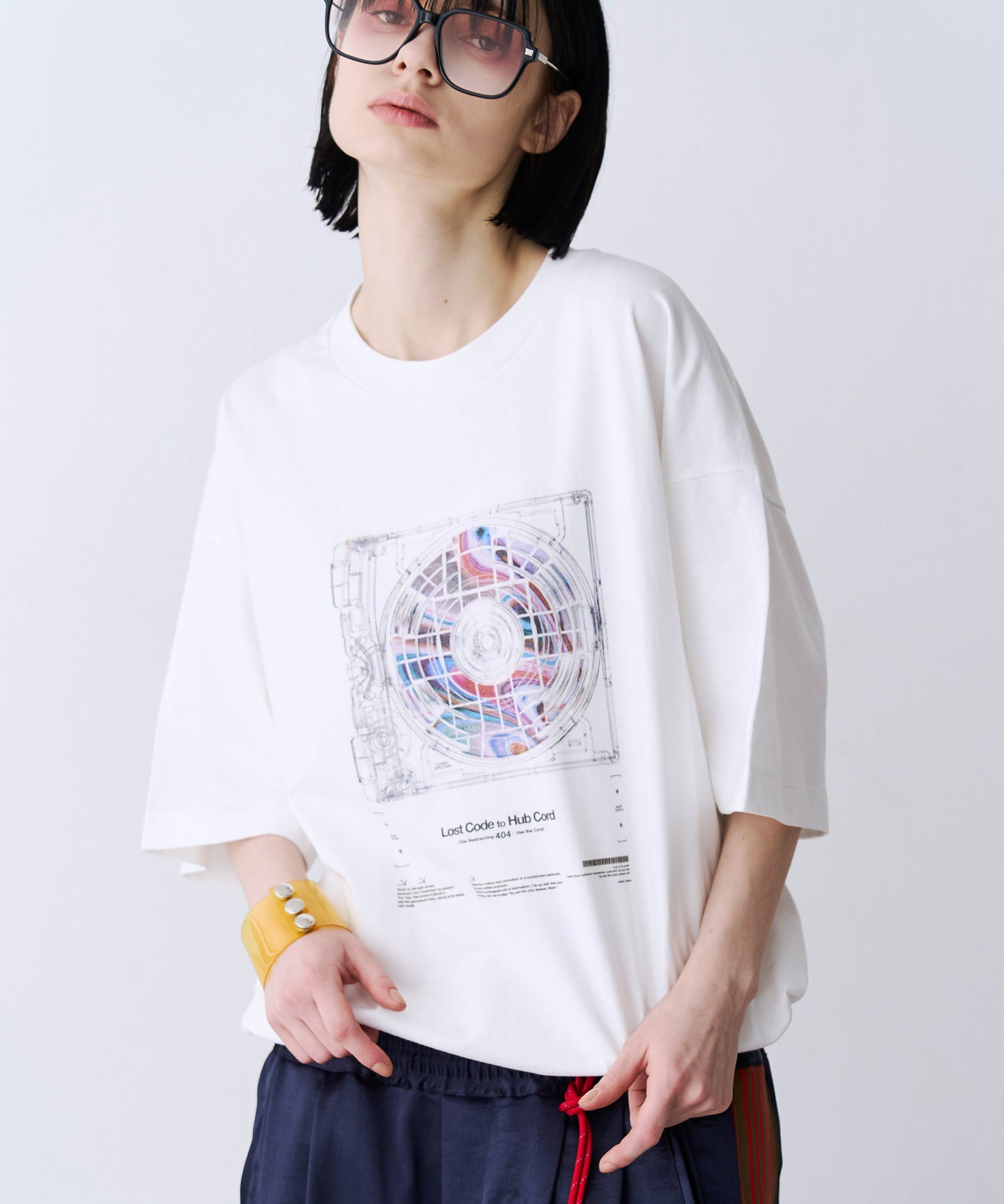 【SALE】CORD DISC PRINT TEE