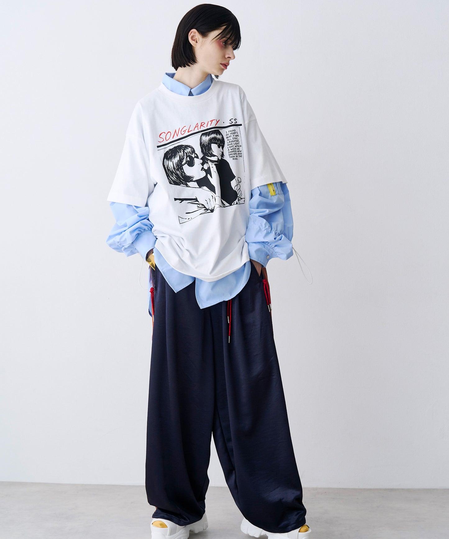 【SALE】HAND DREW PRINT TEE