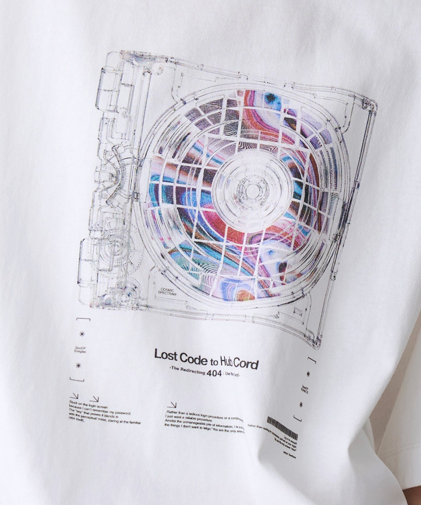 【SALE】CORD DISC PRINT TEE