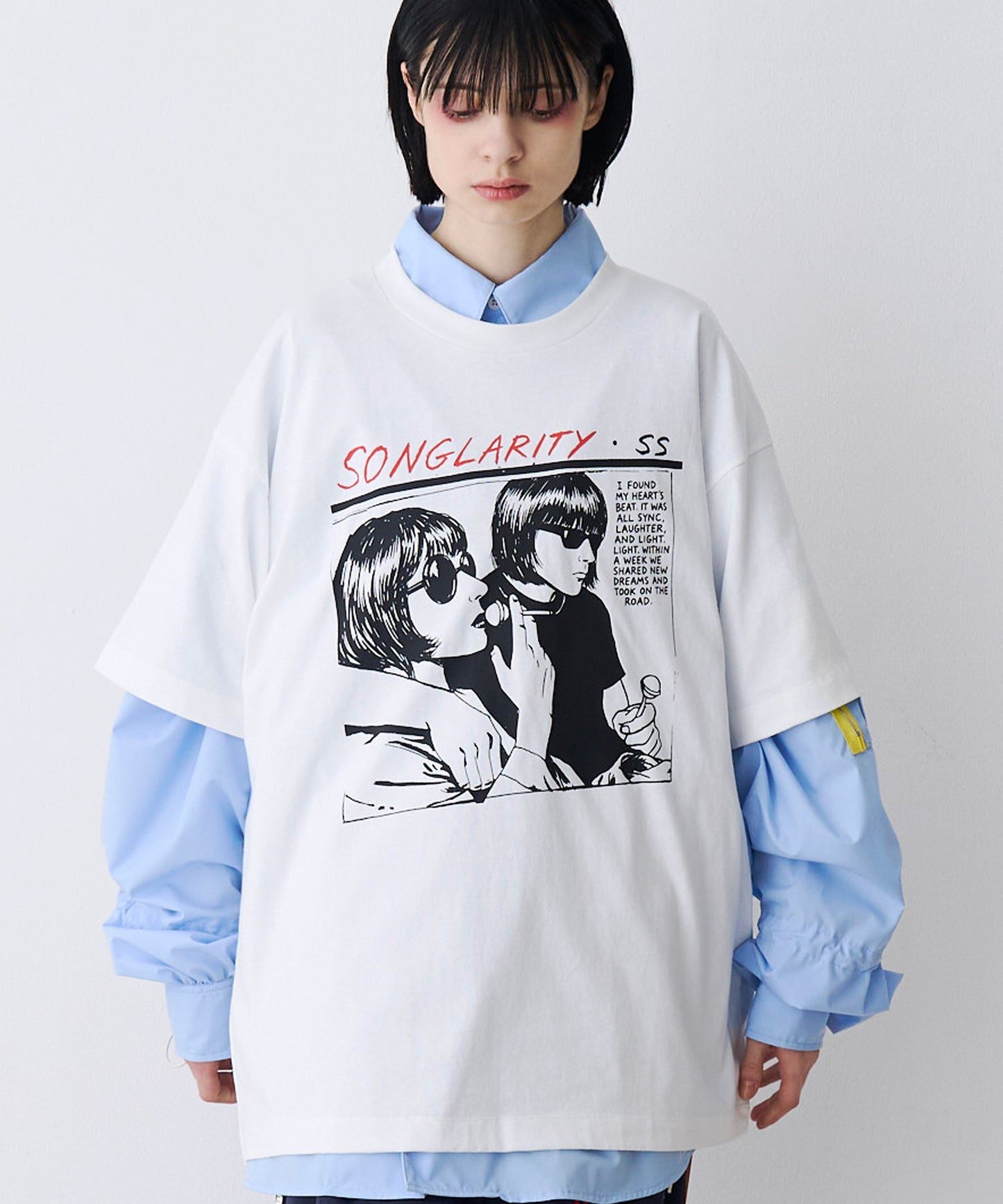 【SALE】HAND DREW PRINT TEE