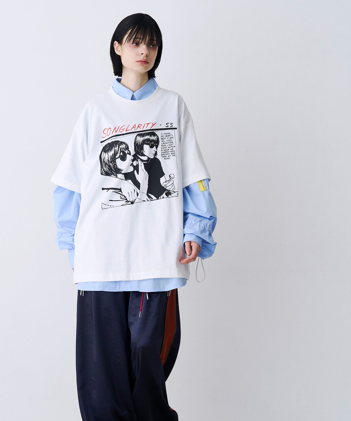 【SALE】HAND DREW PRINT TEE