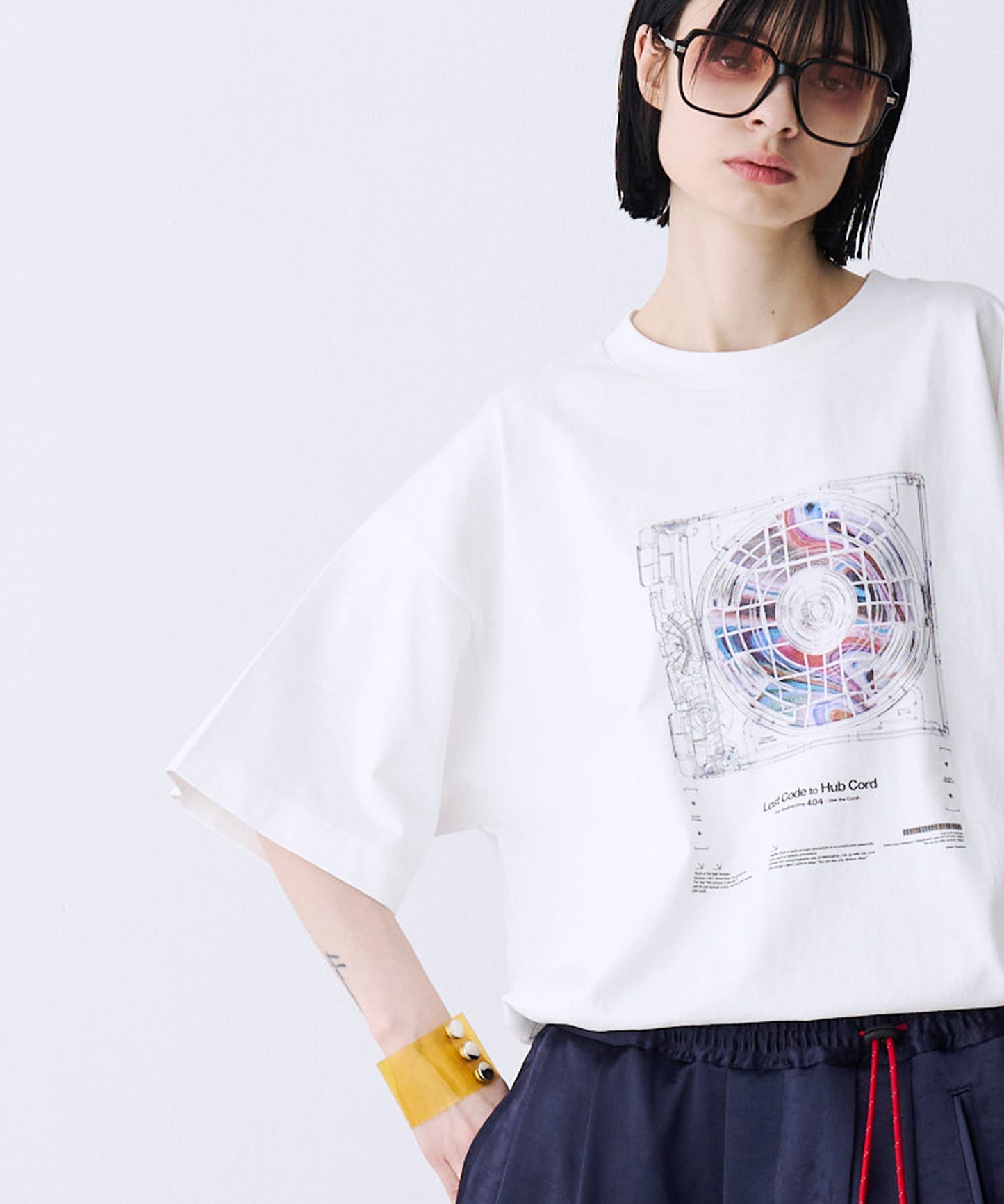 【SALE】CORD DISC PRINT TEE