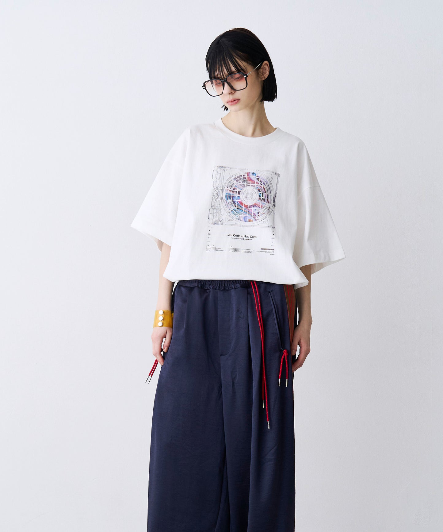 【SALE】CORD DISC PRINT TEE