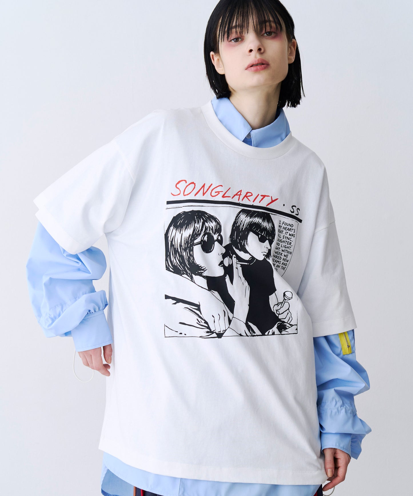 【SALE】HAND DREW PRINT TEE